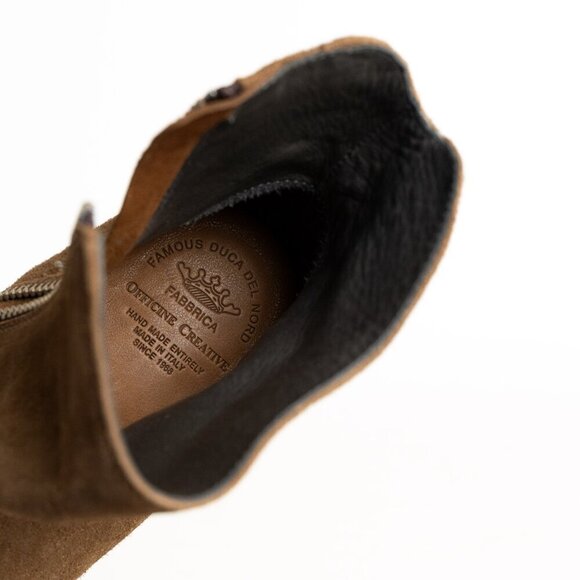 Officine Creative Josee 006 Boots Brown Suede Bootie Italy Handmade EU 36.5 NEW - Picture 7 of 16